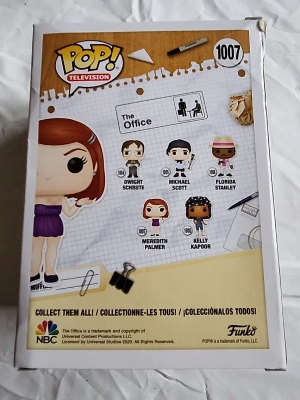 Kate Flannery signed Funko Pop! Vinyl: The Office - Meredith Palmer #1007 w/COA - Picture 5 of 6